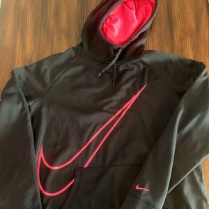 Nike Cowl Neck hoodie with hot pink logo size XL